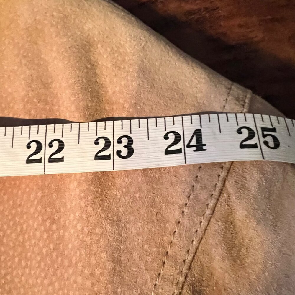 Braefair Leather Double-Breasted Faux Fur Coat L - Picture 6 of 14